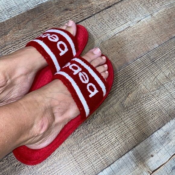 Bebe Clarah slippers red slides - Picture 3 of 7